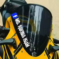 Name sticker for bike.. Motorcycle..car bike modify sticker Name sticker